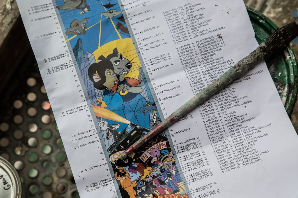 Macskafogó festmény látványterv
